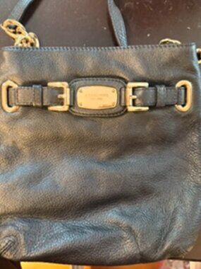 Michael Kors Black Leather Crossbody
